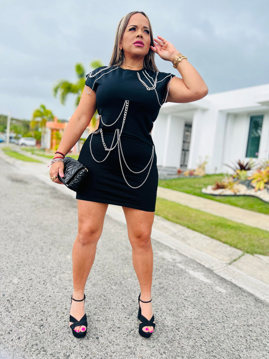 CLEAVER DRESS IN BLACK DC Boutique