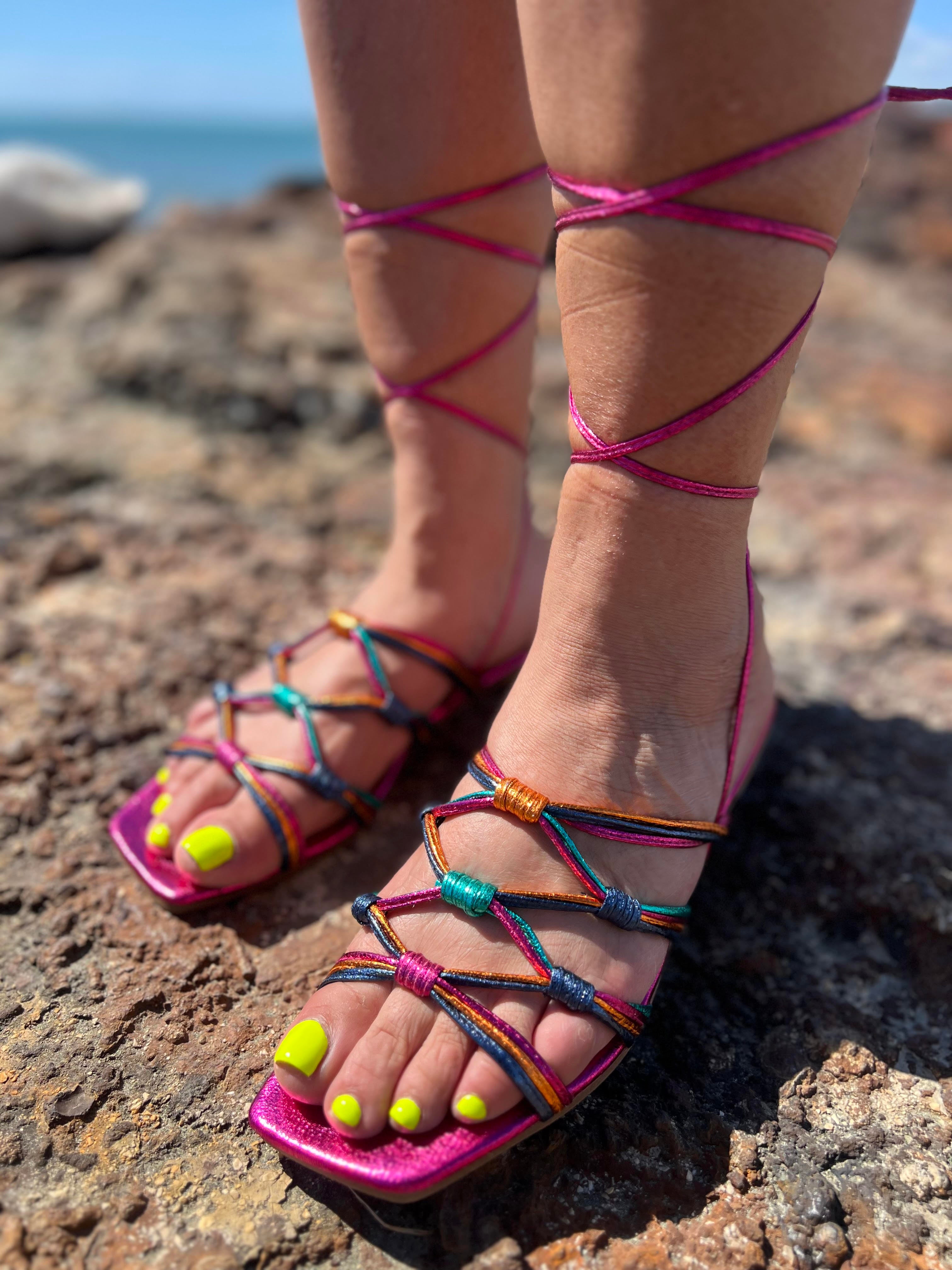 Chanclas multicolor best sale